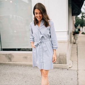 Everlane Collarless Shirtdress NWT Size 4